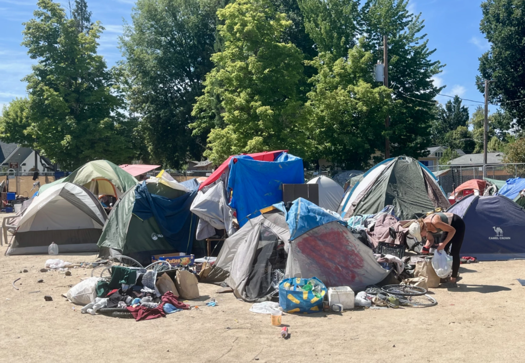 homeless camp